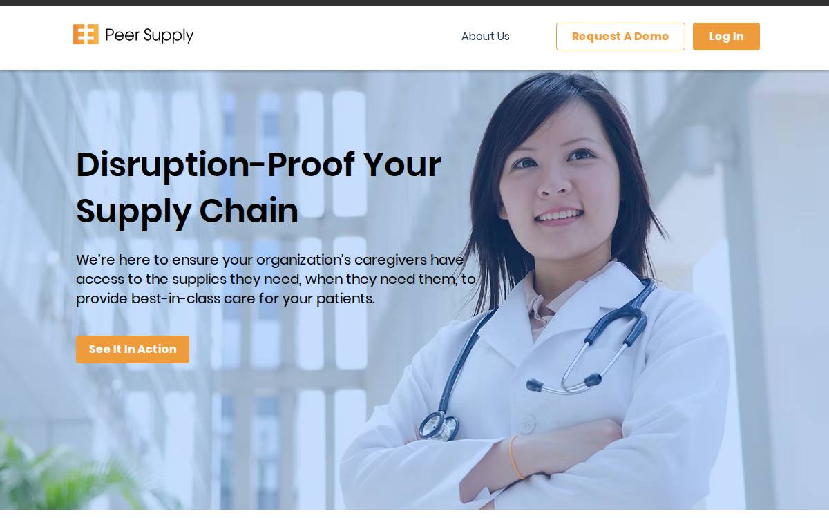 Peer Supply website preview