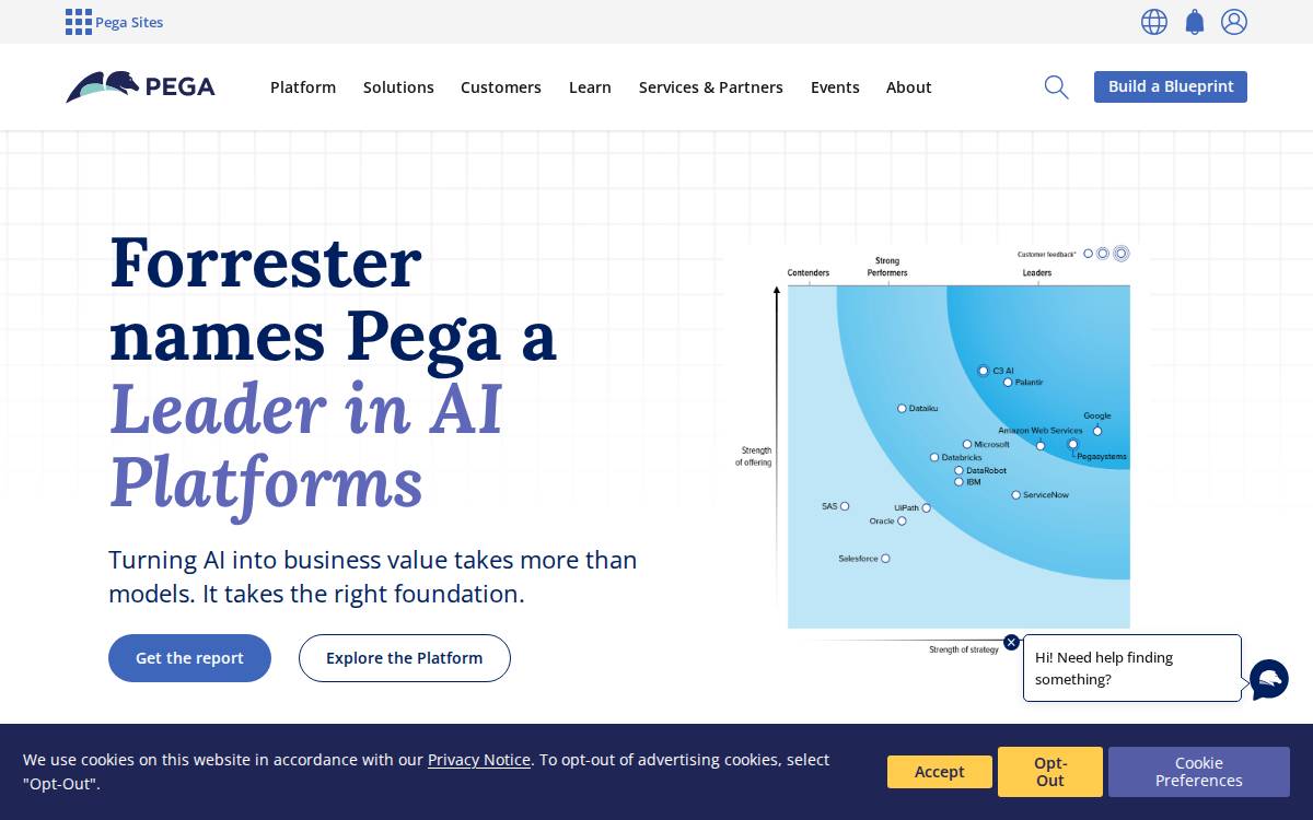 Pegasystems website preview