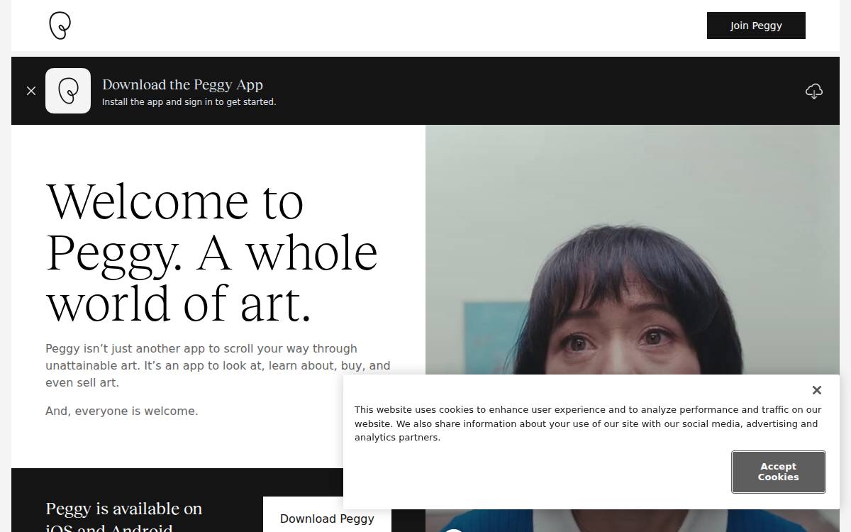 Peggy website preview