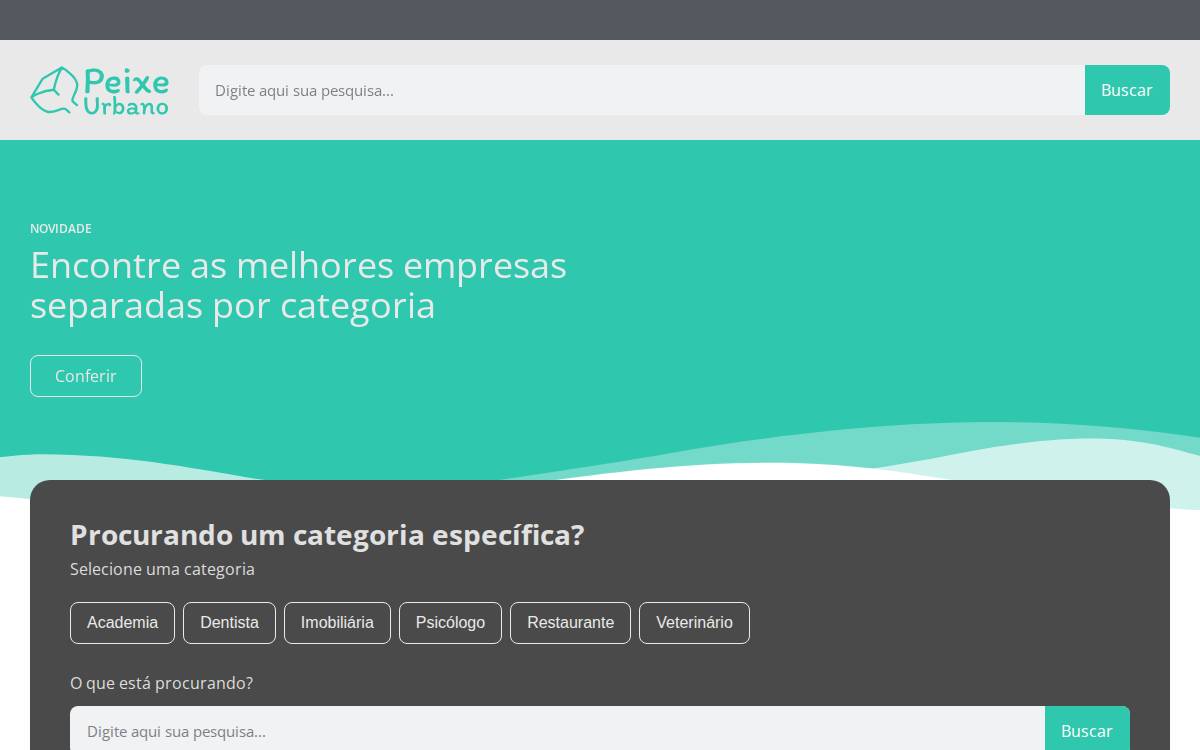 Peixeurbano website preview
