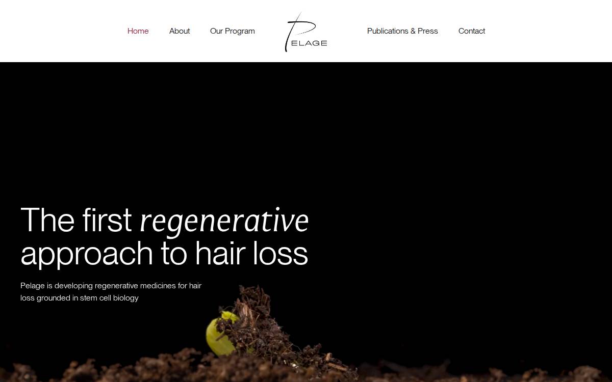 Pelage website preview
