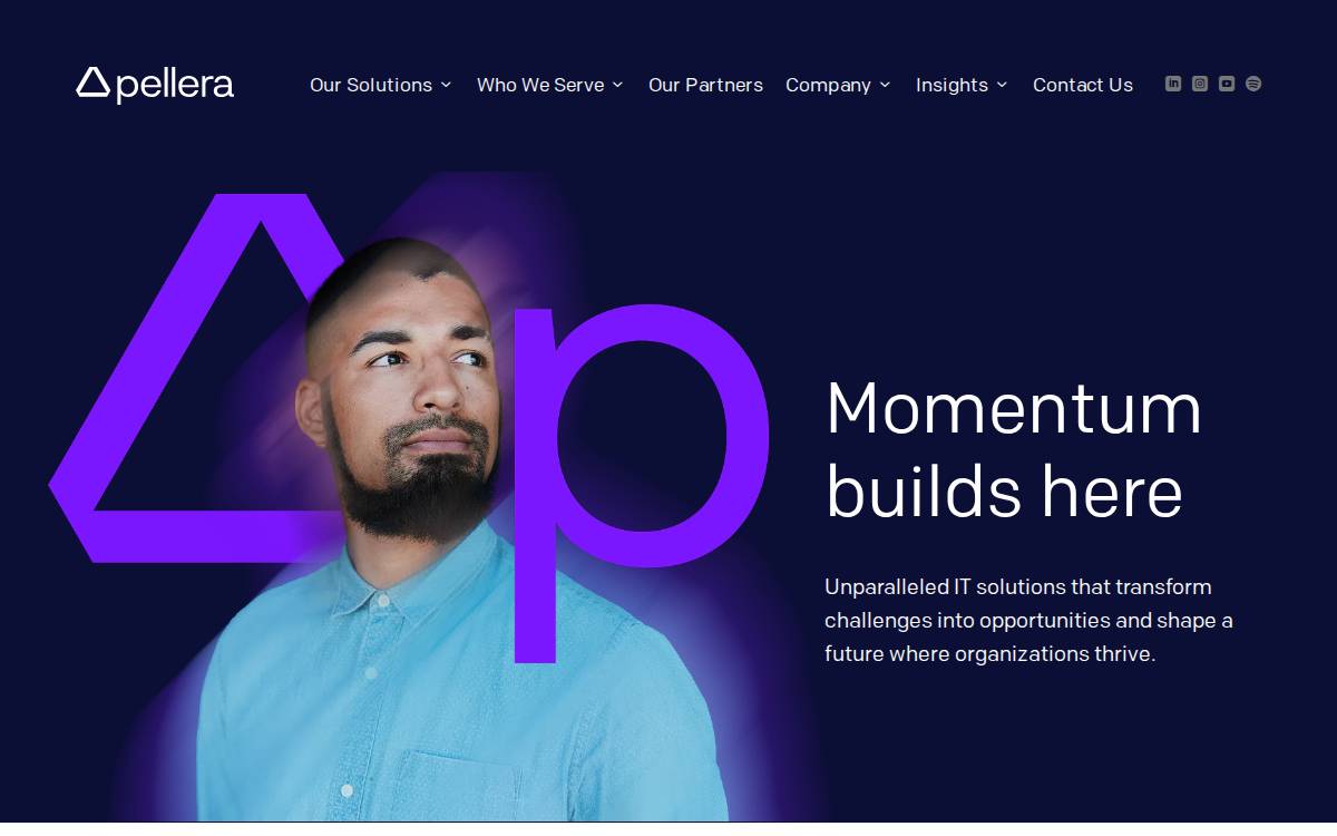 Pellera Technologies website preview