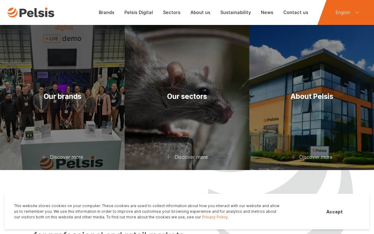 Pelsis website preview