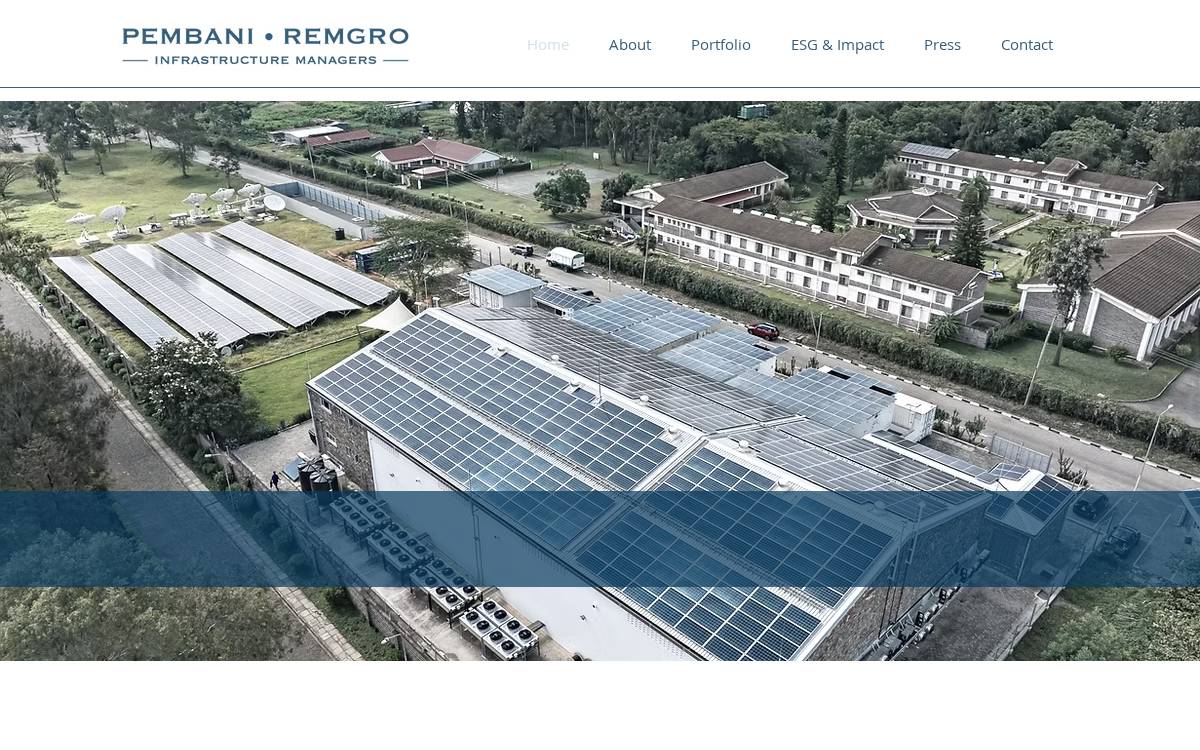 Pembani Remgro website preview