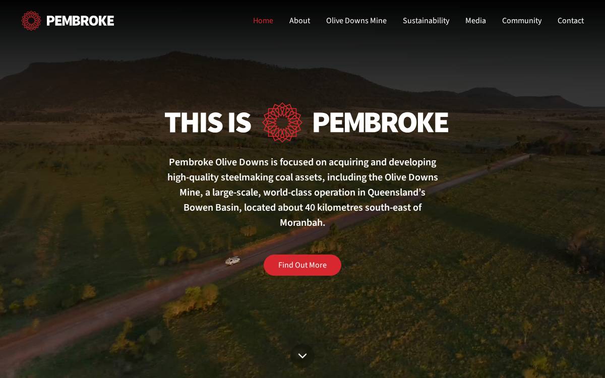 Pembroke Resources website preview