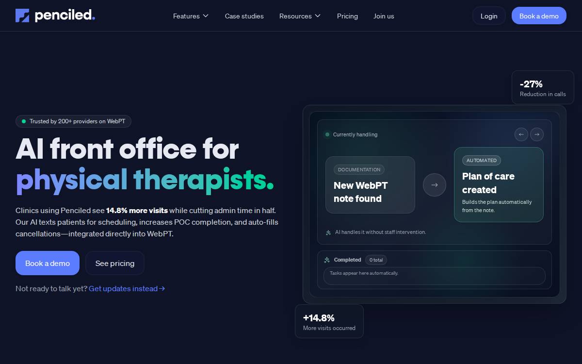 Penciled website preview