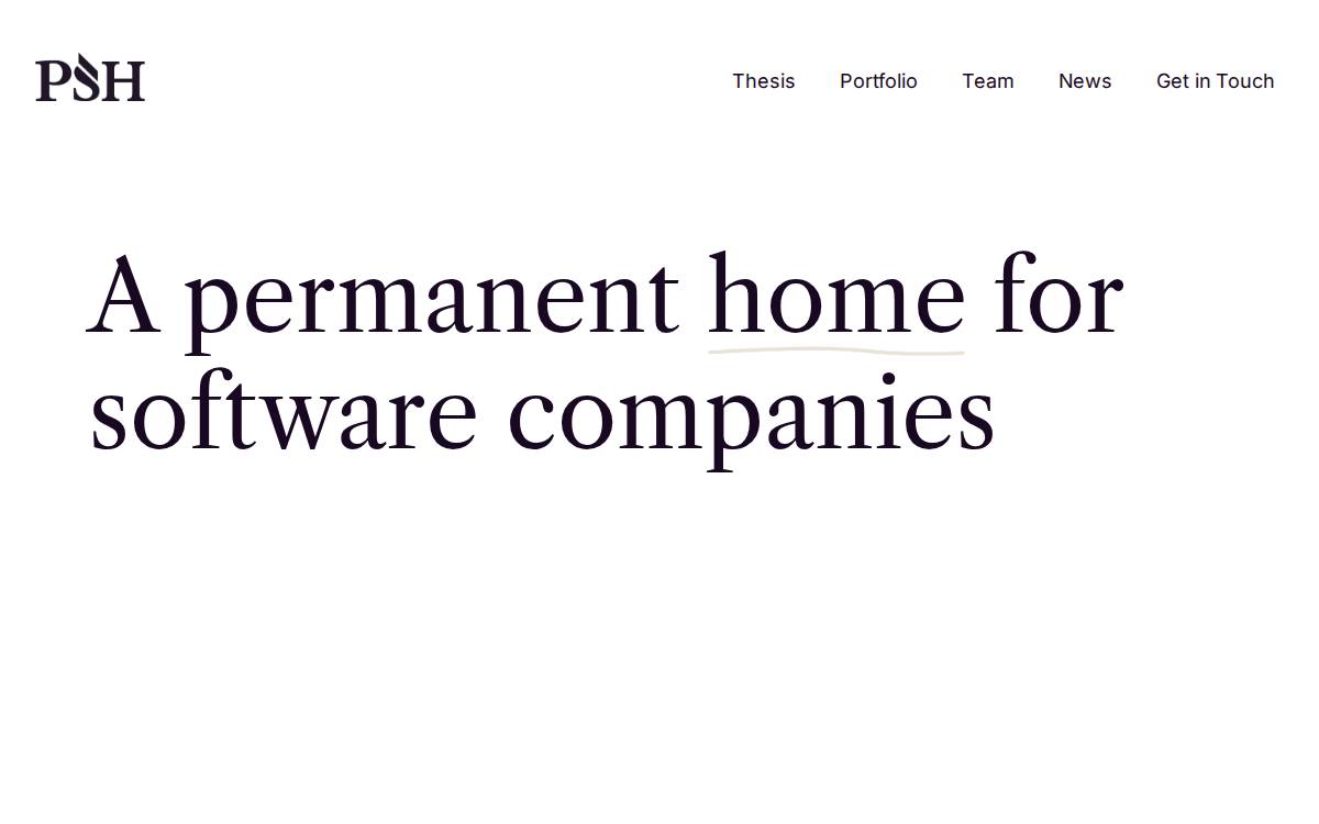 Pendersoftwareholdings website preview