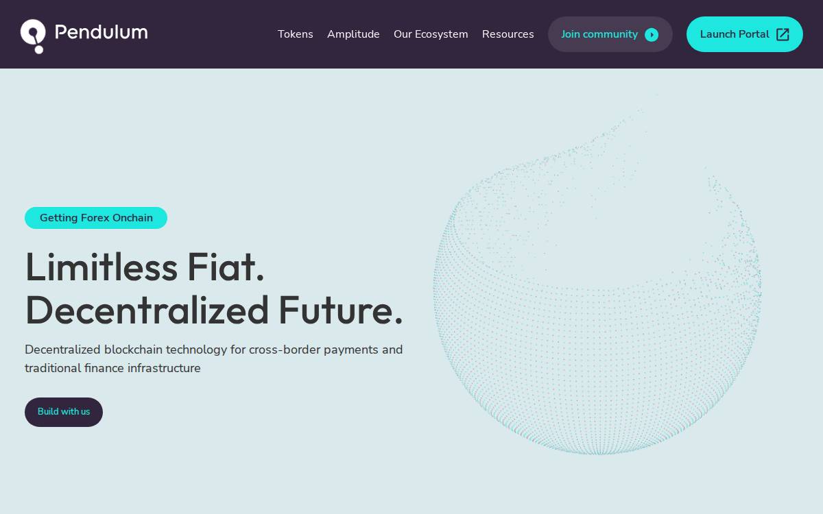 Pendulumchain website preview
