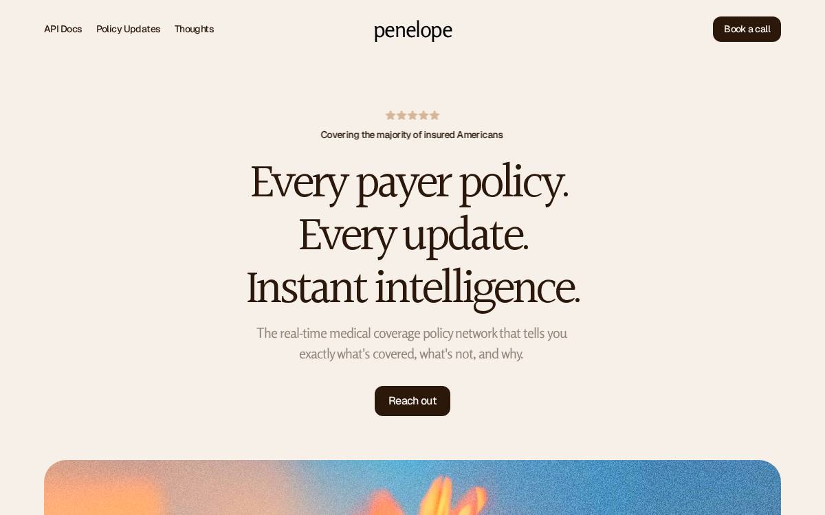 Penelope Health website preview