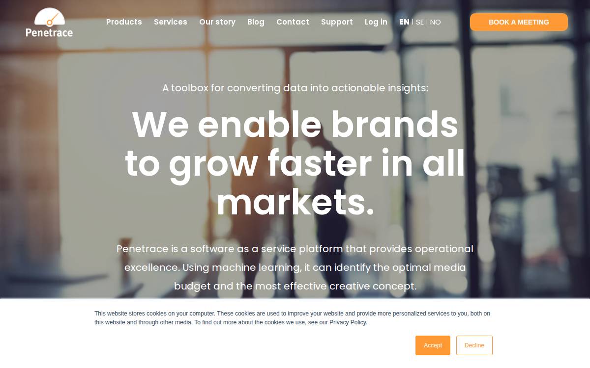 Penetrace website preview