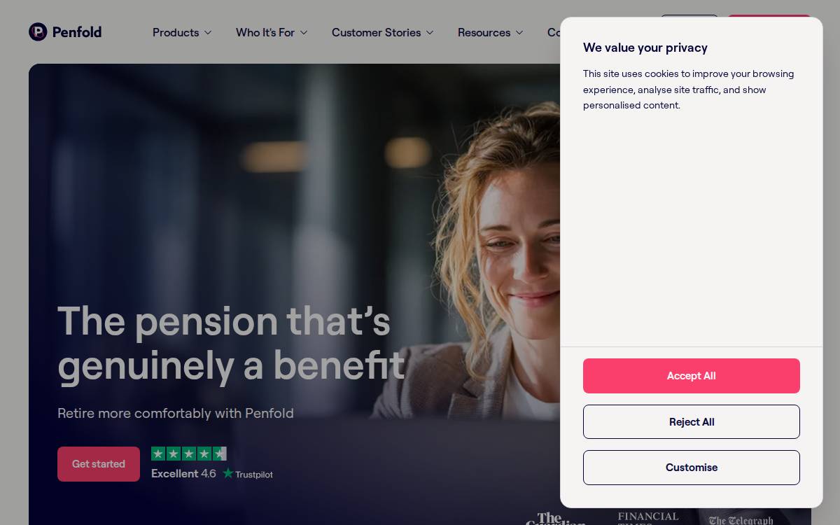 Penfold website preview