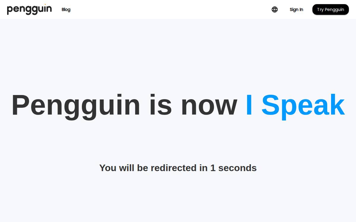 Pengguin website preview