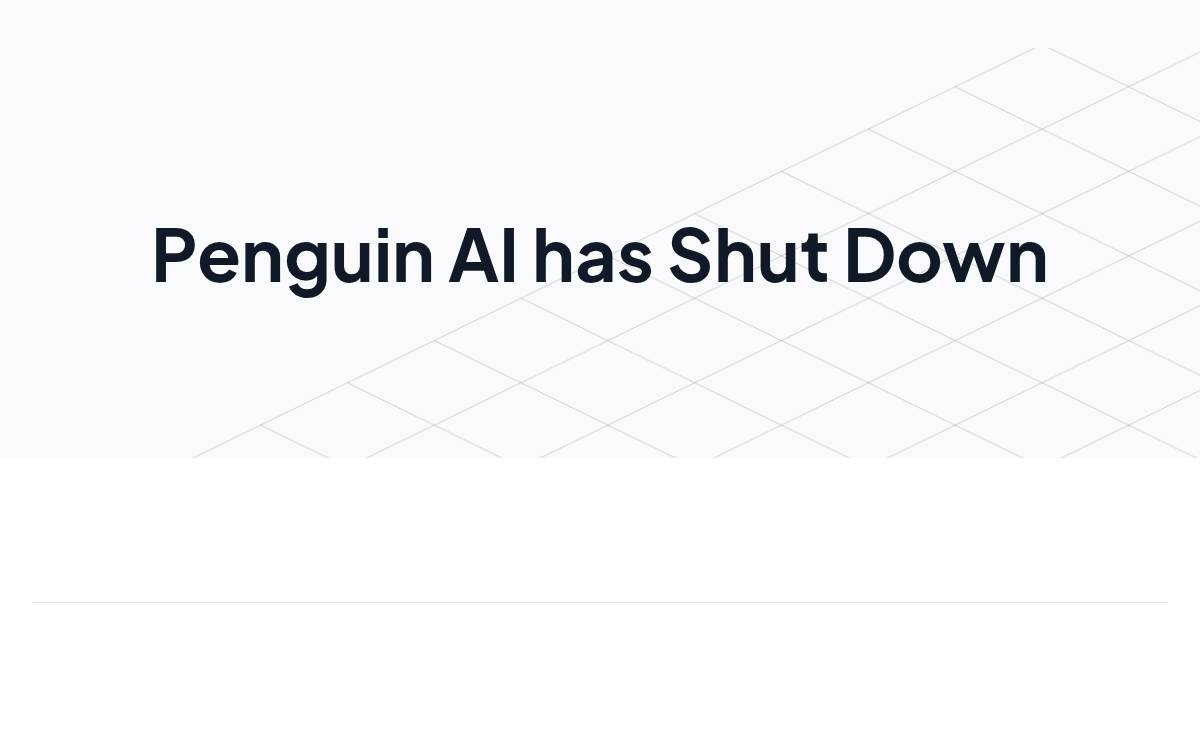 Penguin AI website preview