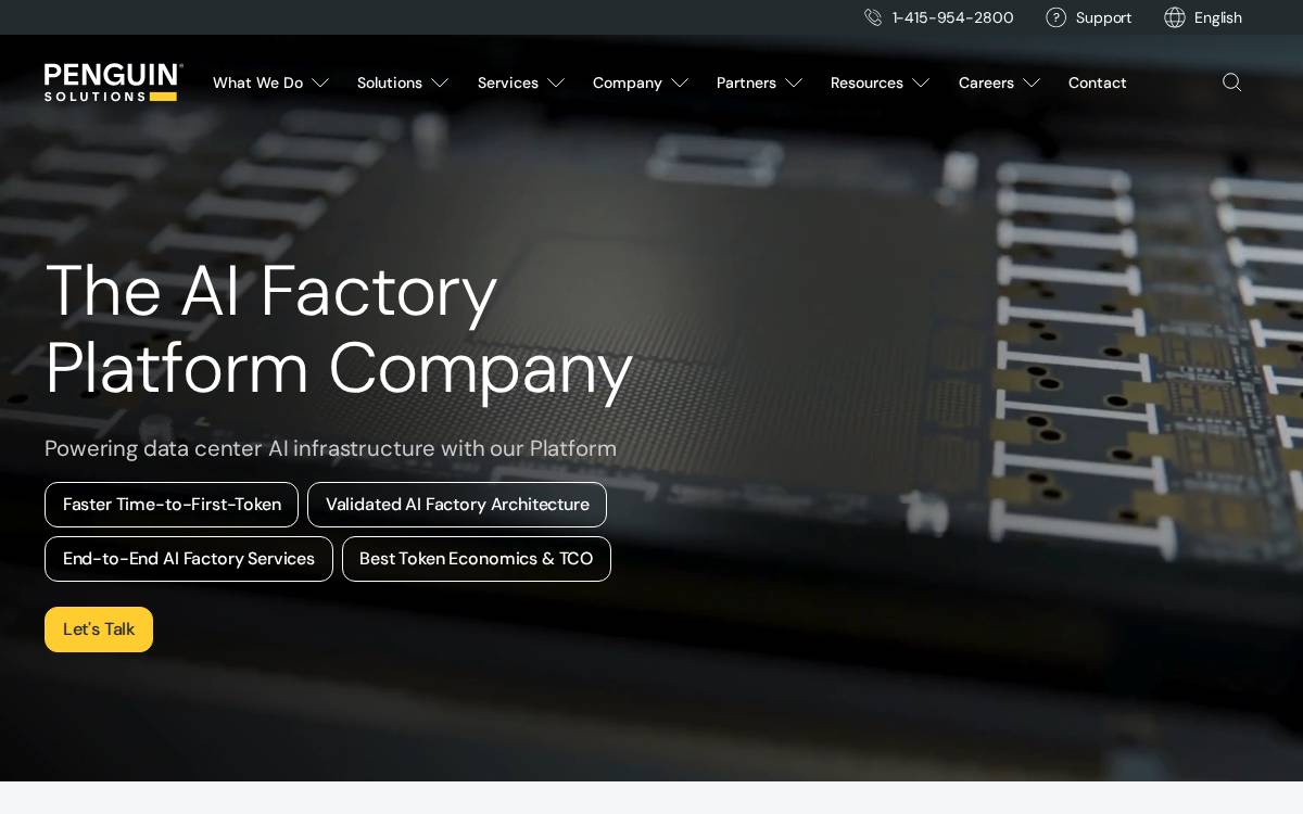 Penguinsolutions website preview