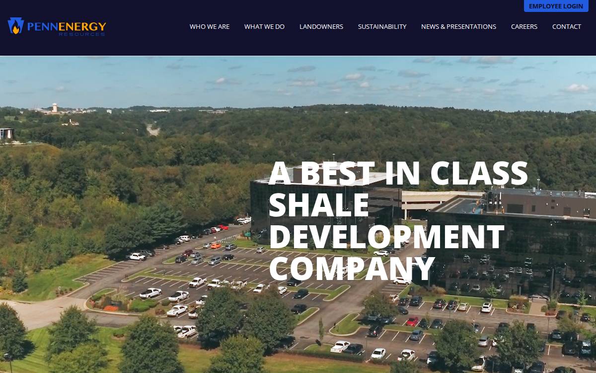 PennEnergy Resources website preview