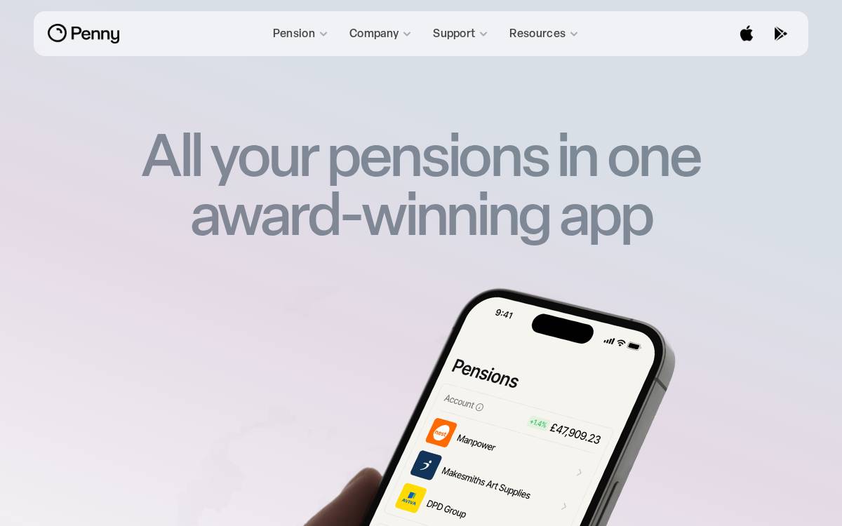 Penny website preview