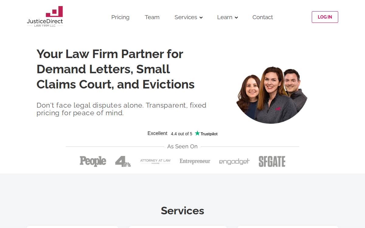People Clerk website preview