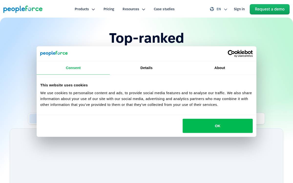 PeopleForce website preview