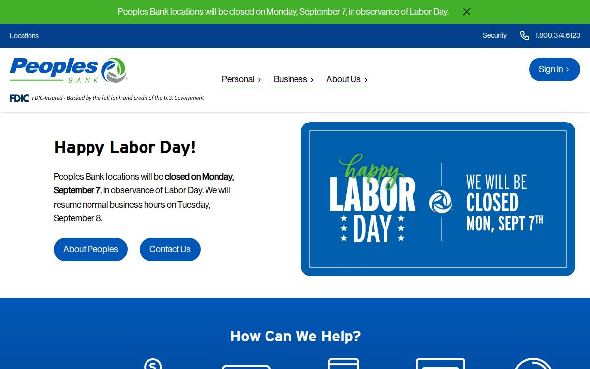 Peoplesbancorp website preview