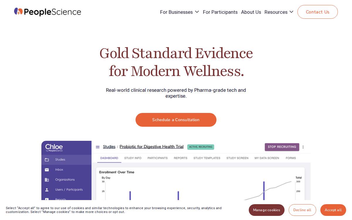 People Science website preview
