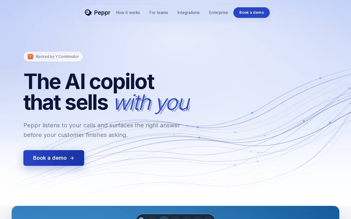 Peppr AI website preview