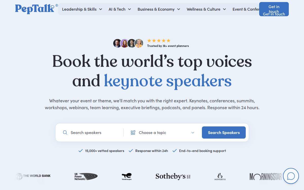 PepTalk website preview