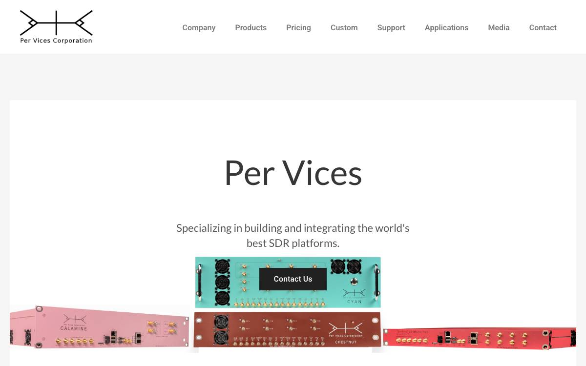 Per Vices website preview
