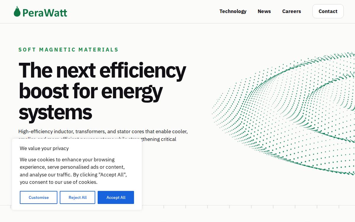Perawatt website preview