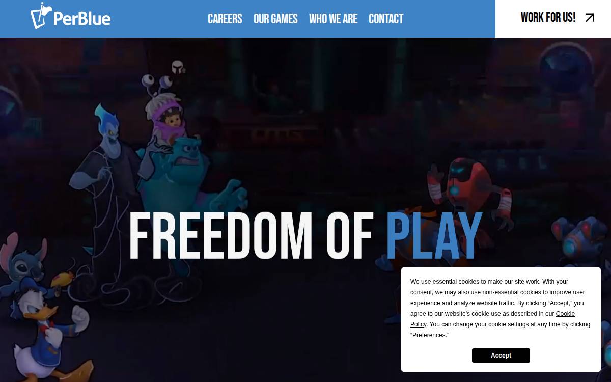 PerBlue website preview