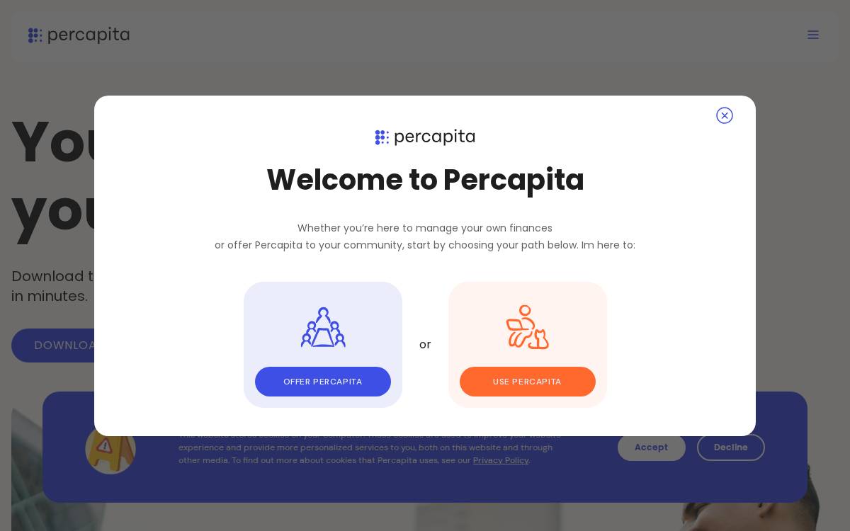 Percapita Group website preview