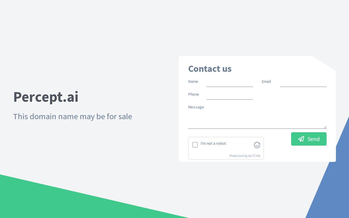 Percept.AI website preview