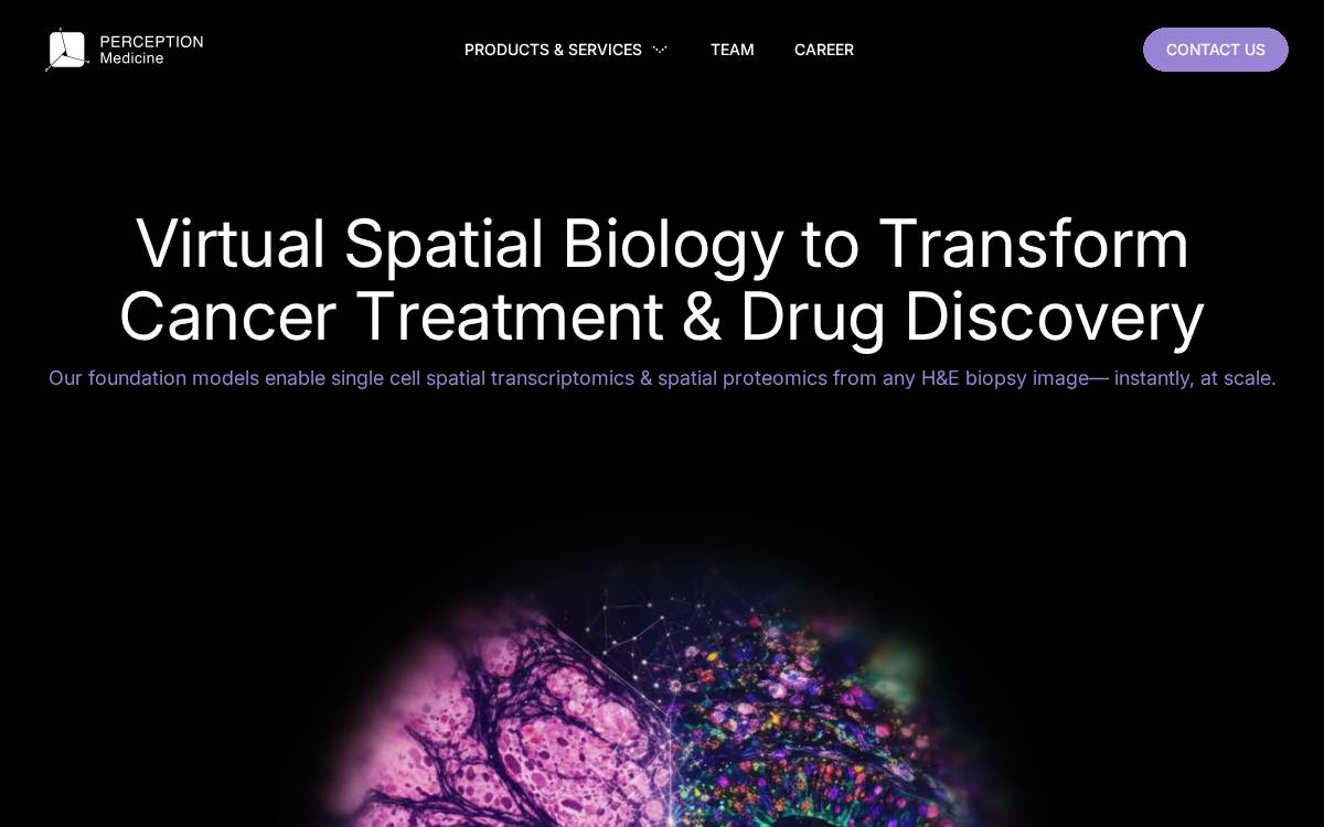 Perception Medicine website preview
