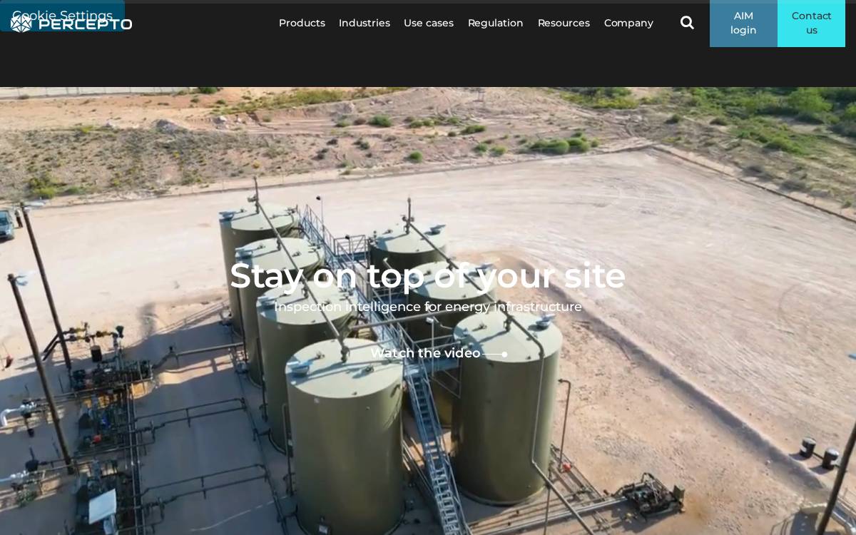 Percepto website preview