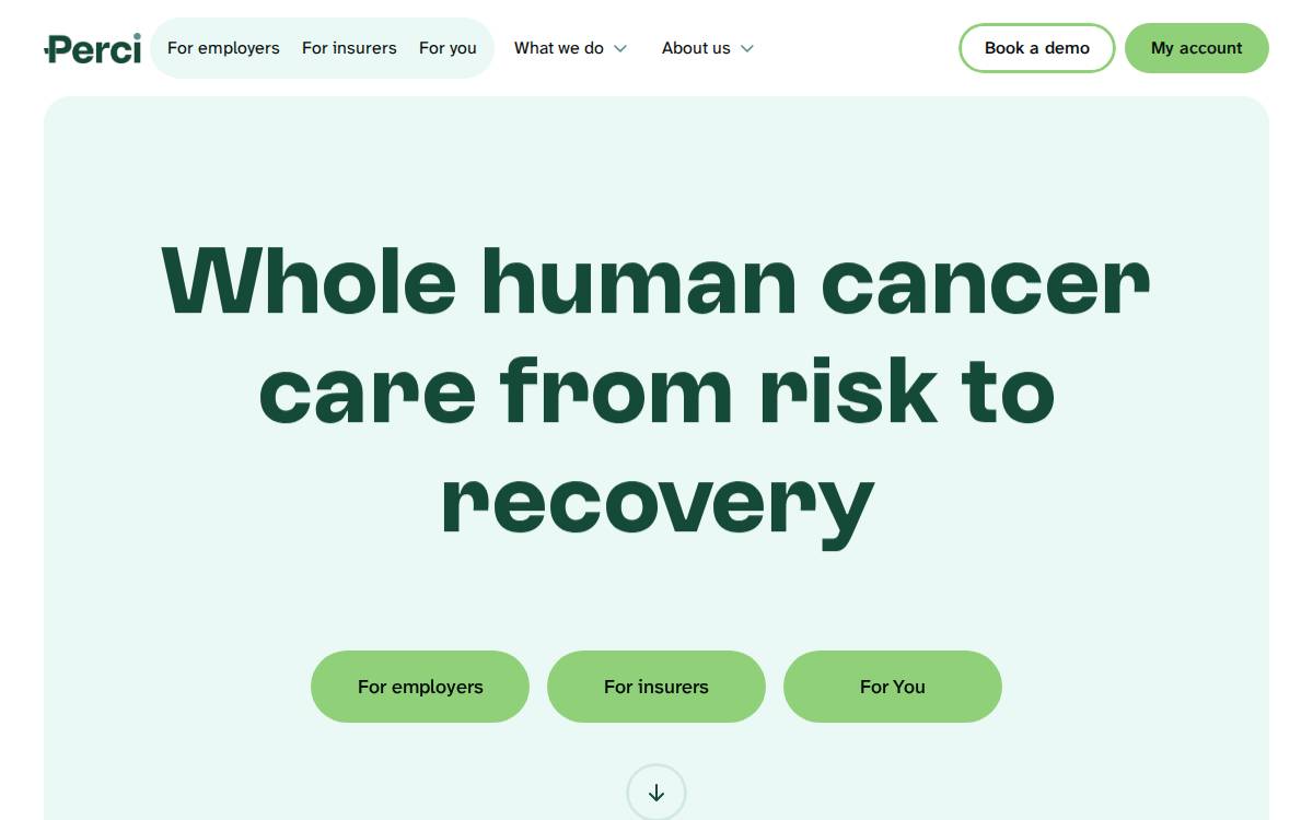 Perci Health website preview