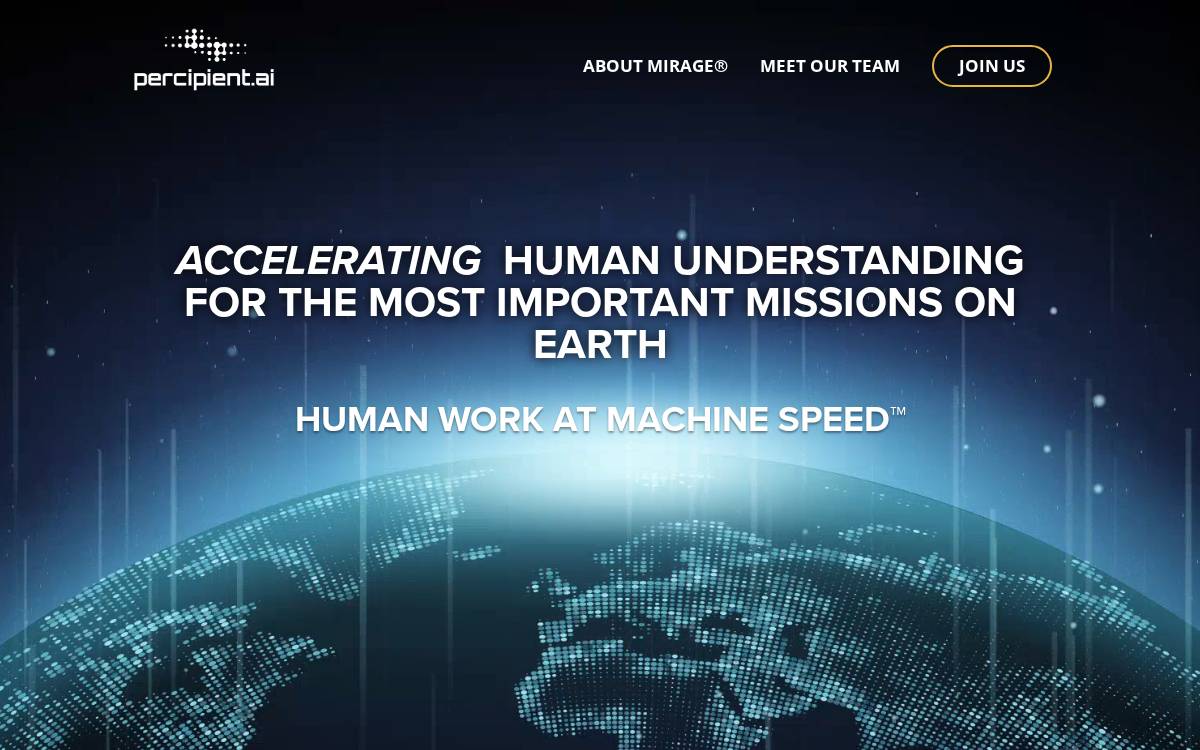 Percipient website preview