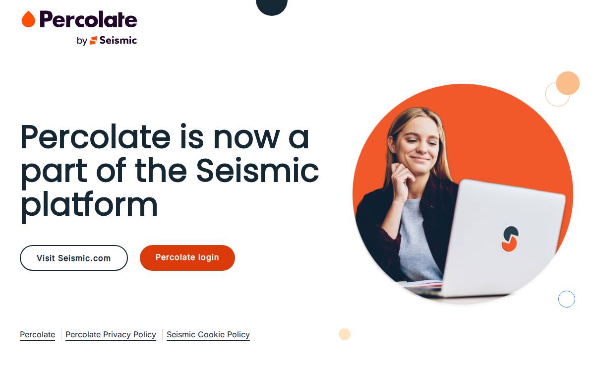 Percolate website preview