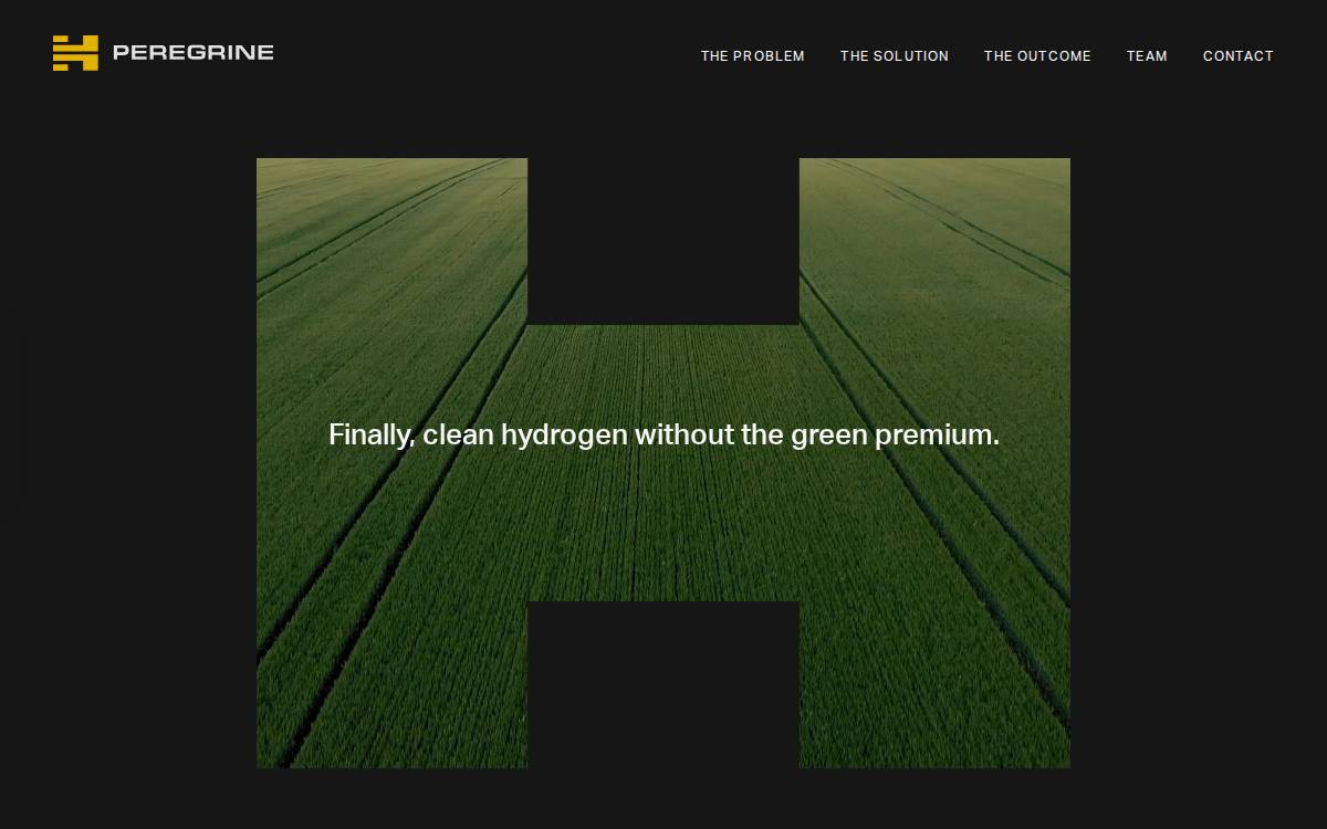 Peregrine Hydrogen website preview