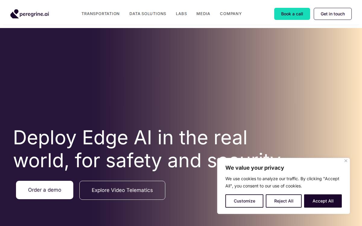 Peregrine Technologies GmbH website preview