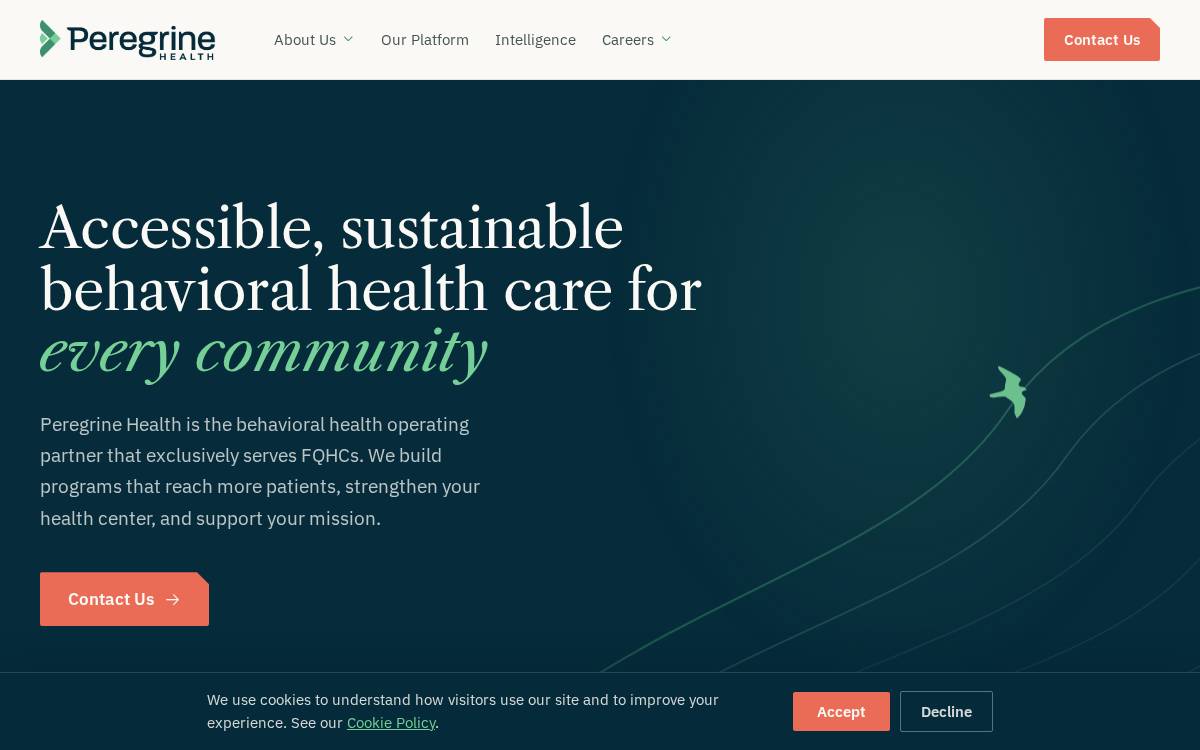 Peregrinehealth website preview
