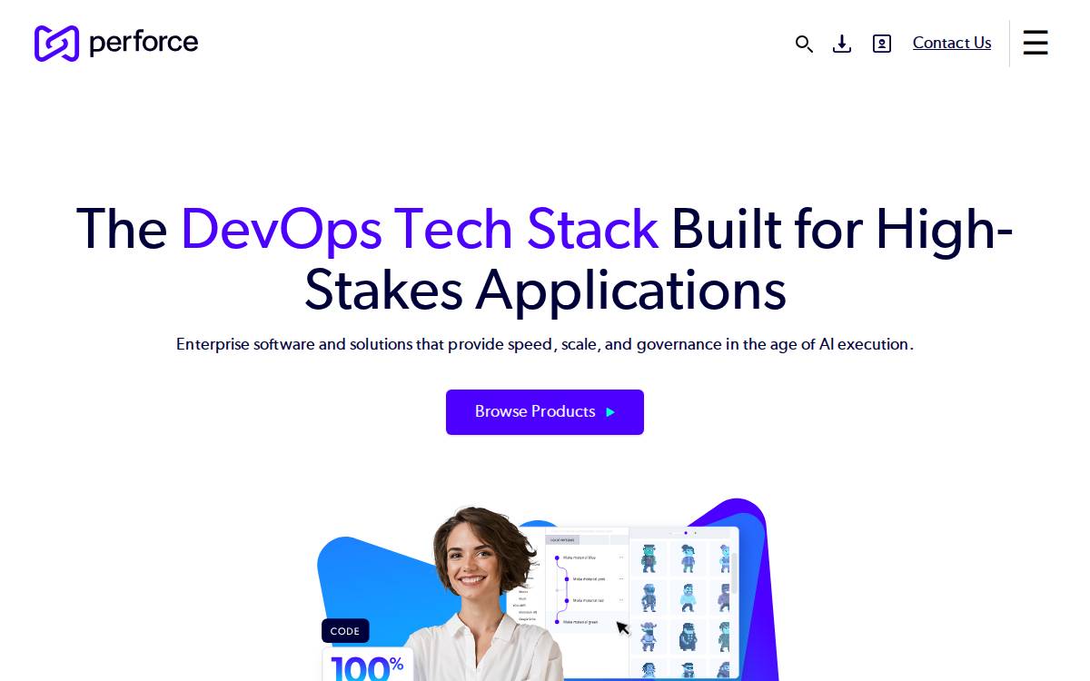 Perforce website preview