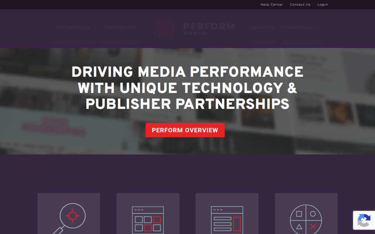 Perform Media website preview