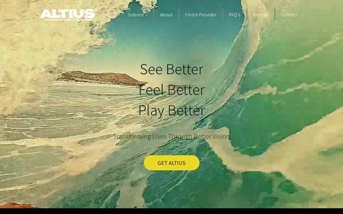 Performance Vision Technologies website preview