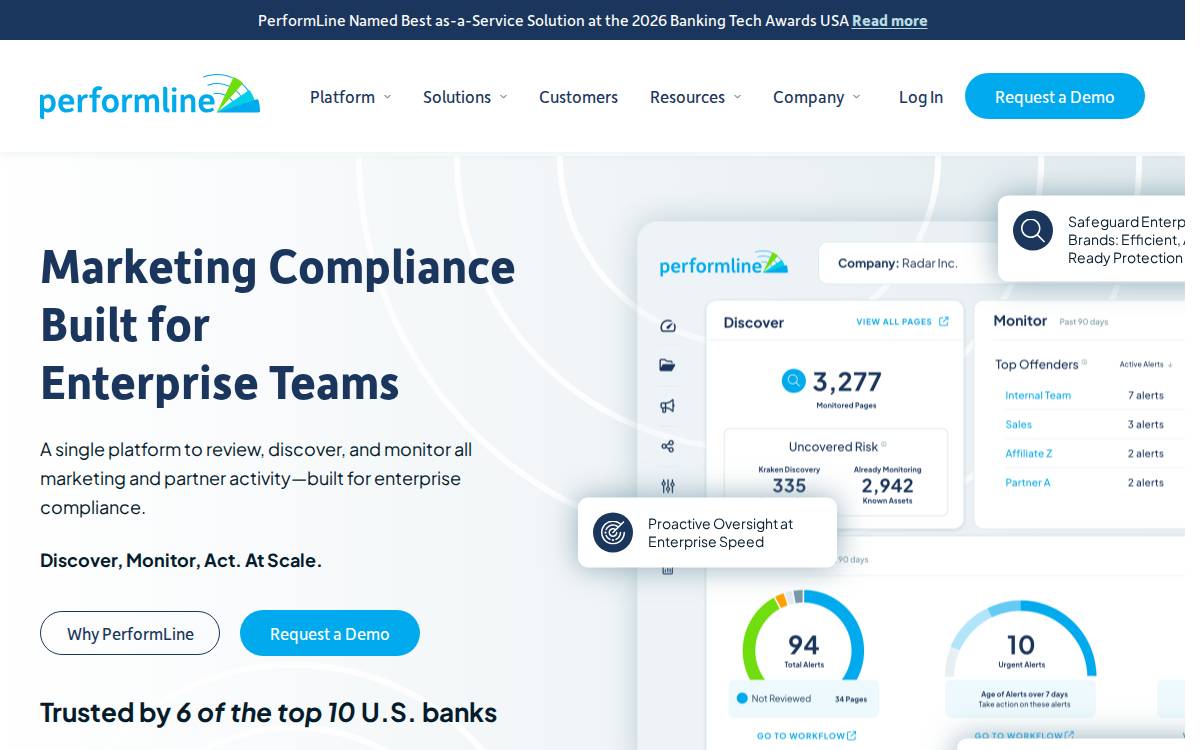 PerformLine.com website preview