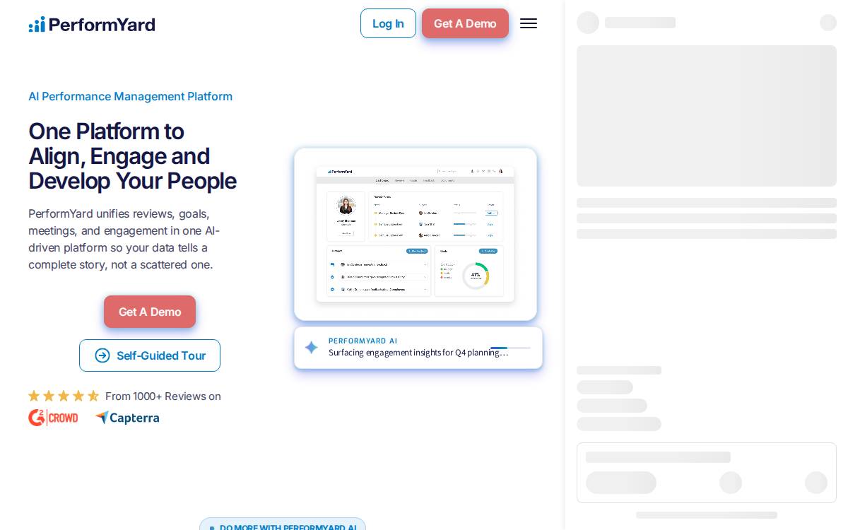Performyard website preview