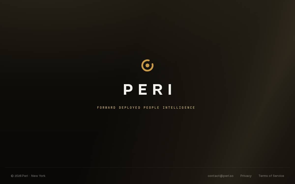 Peri website preview