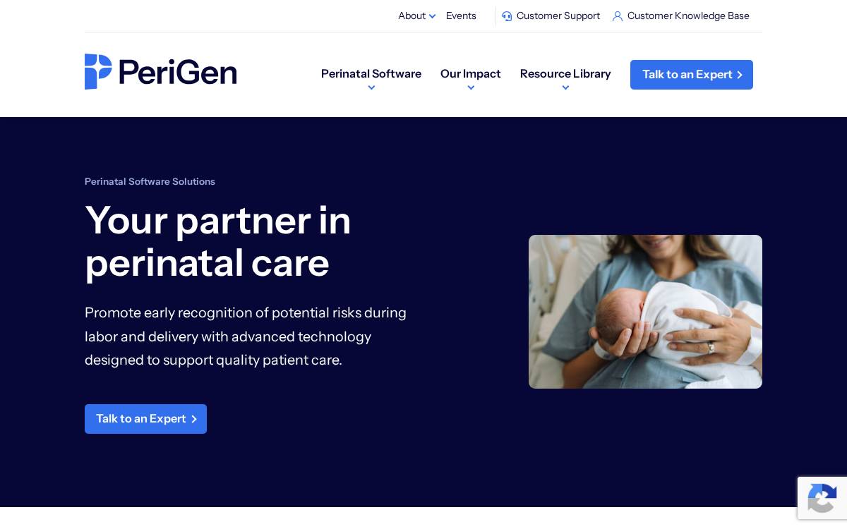 Perigen website preview