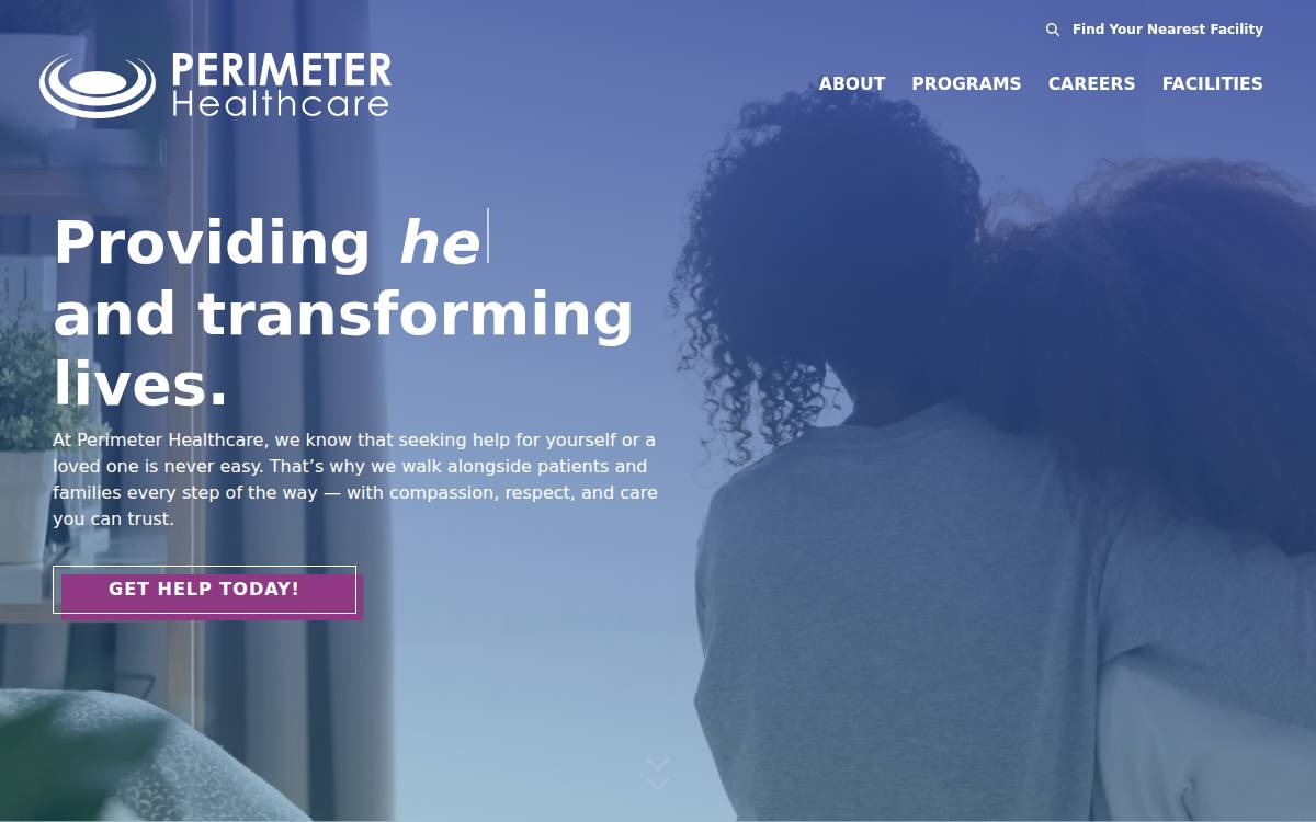 Perimeter Healthcare website preview