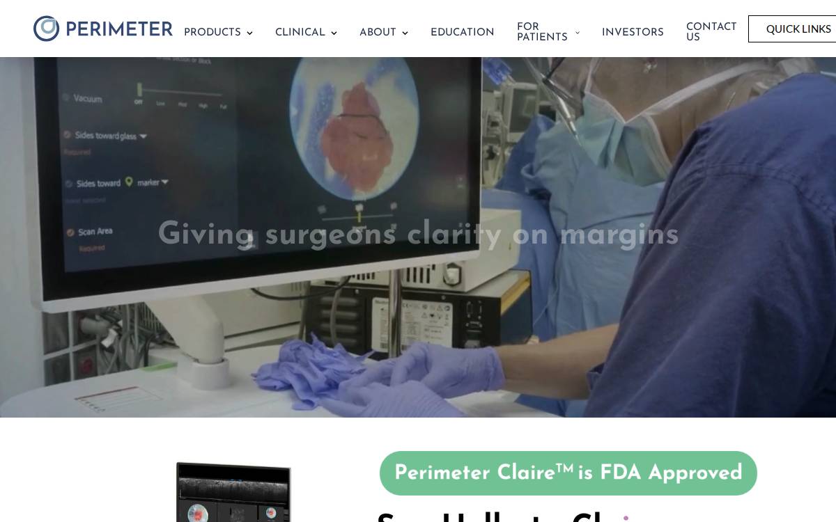 Perimetermed website preview