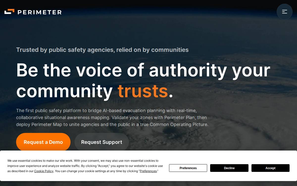 Perimeterplatform website preview