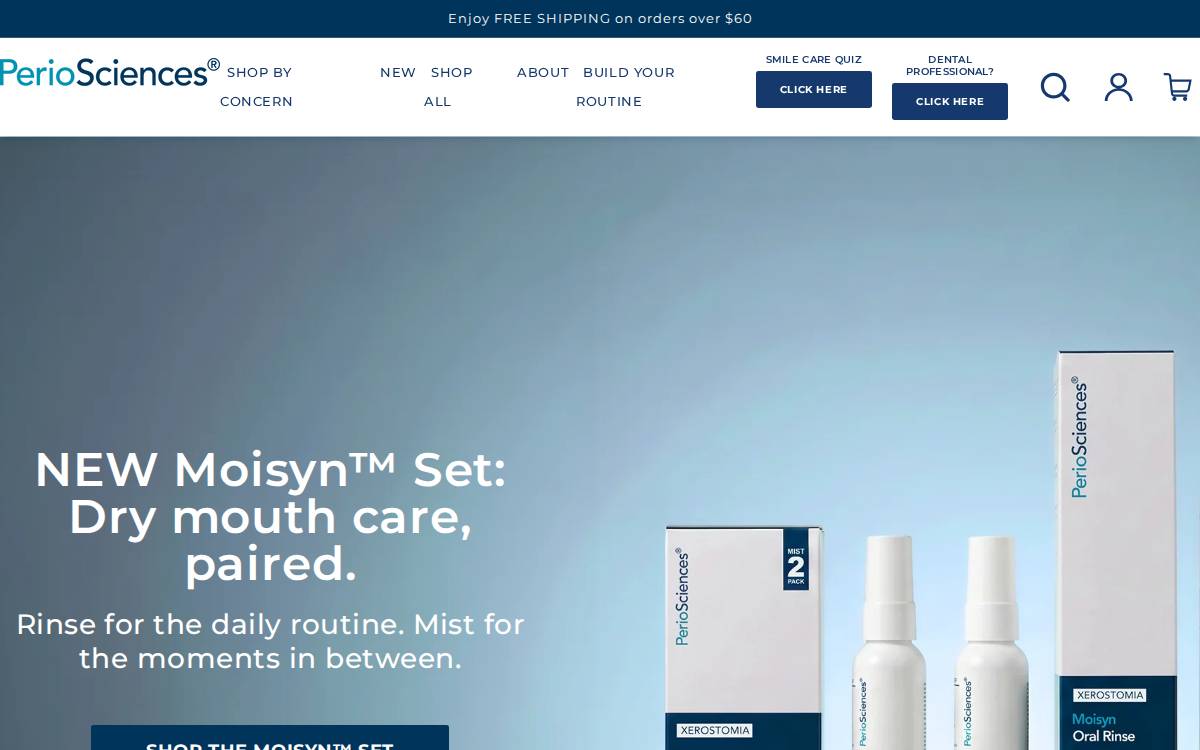Periosciences website preview